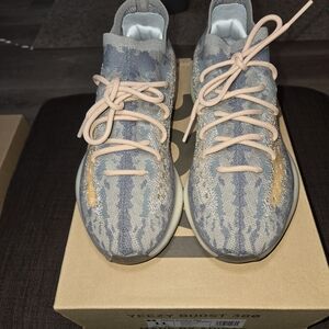 adidas Yeezy Boost 380 Blue and Orange Athletic Shoes